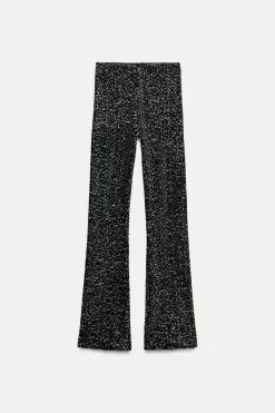Clearance LEGGINGS FLARE TERCIOPELO LENTEJUELAS Mujer Pantalones
