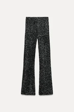 Clearance LEGGINGS FLARE TERCIOPELO LENTEJUELAS Mujer Pantalones