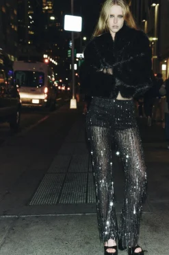 Sale LEGGINGS FLECOS LENTEJUELAS Mujer Pantalones