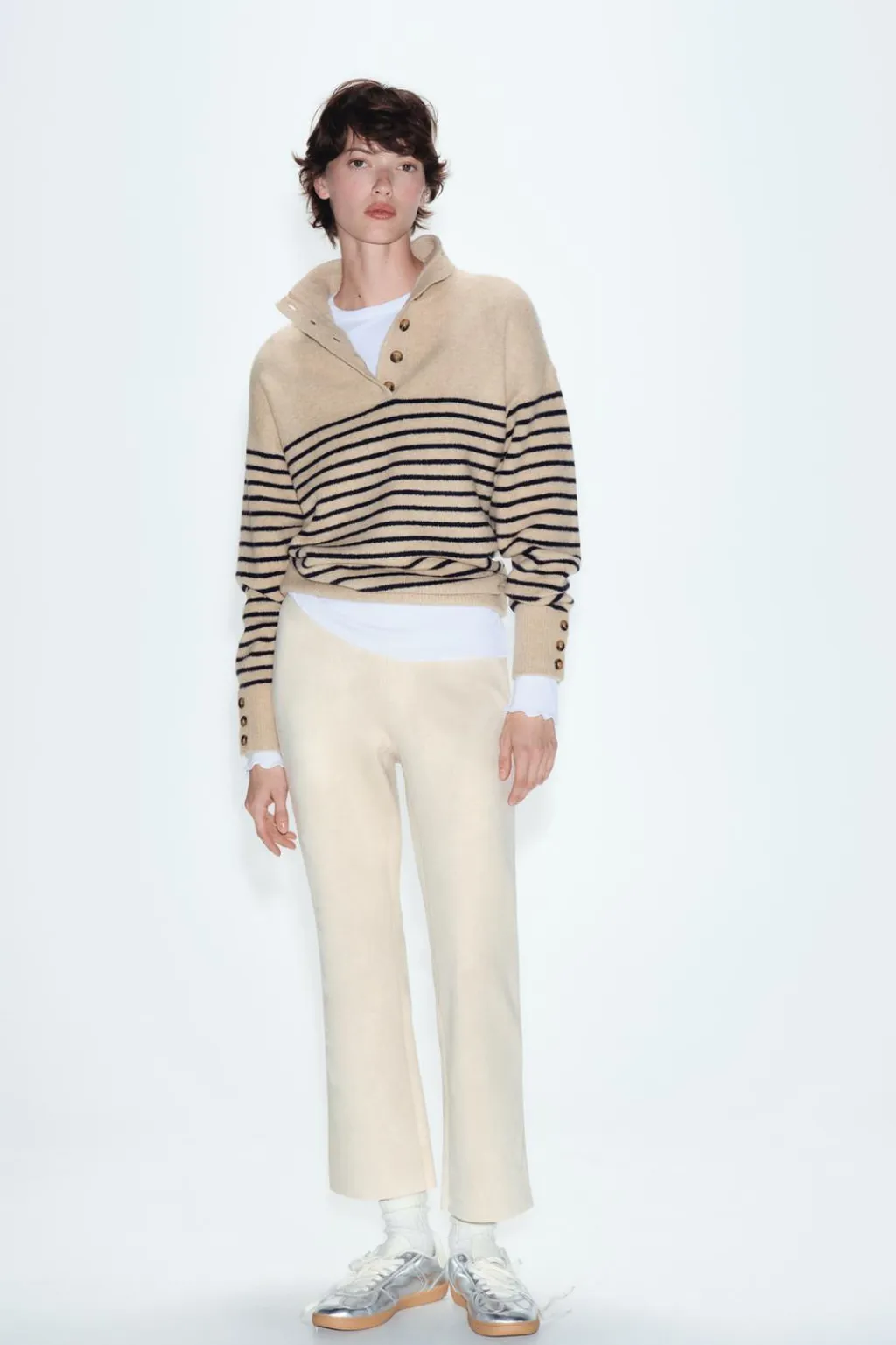 Discount LEGGINGS MINI FLARE EFECTO ANTE Mujer Pantalones