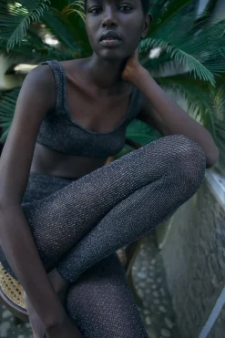 New LEGGINGS RED SEAMLESS HILO METALIZADO Mujer Pantalones