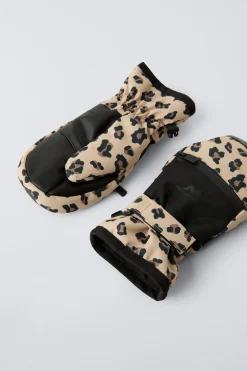 Niños ZARA 1½ - 6 Años·Accesorios|1½ - 6 Años·Deporte / Chándal<MANOPLAS ANIMAL PRINT ANTIDESLIZANTES SKI COLLECTION