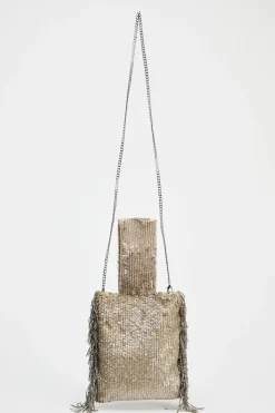 New MINI SACA FLECOS LENTEJUELAS Mujer Bolsos