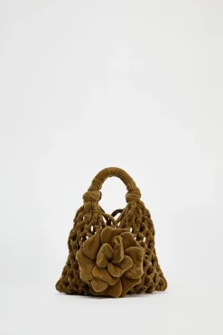 Sale MINI SACA TERCIOPELO FLOR Mujer Bolsos