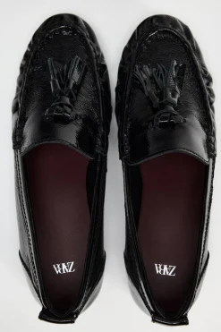 New MOCASÍN BORLAS PIEL Mujer Zapatos