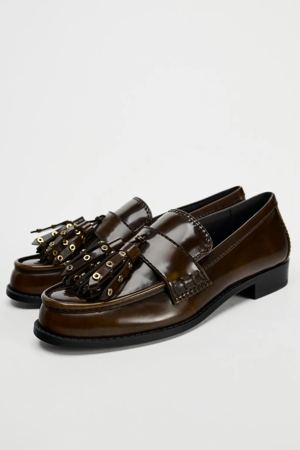 Outlet MOCASÍN BORLAS TACHAS Mujer Zapatos