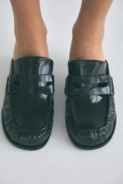 New MOCASÍN DESTALONADO EFECTO ACHAROLADO Mujer Zapatos