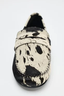 New MOCASÍN ESTAMPADO ANIMAL PIEL Mujer Zapatos