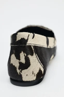 New MOCASÍN ESTAMPADO ANIMAL PIEL Mujer Zapatos