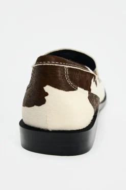 New MOCASÍN ESTAMPADO ANIMAL PIEL Mujer Zapatos