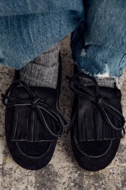 Hot MOCASÍN FLECOS SERRAJE Mujer Zapatos