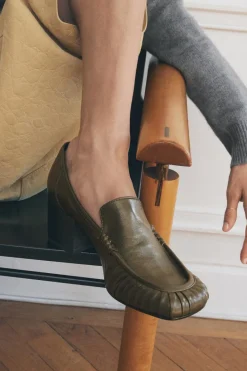 Discount MOCASÍN FRUNCIDO PIEL Mujer Zapatos