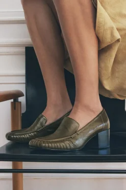 Discount MOCASÍN FRUNCIDO PIEL Mujer Zapatos