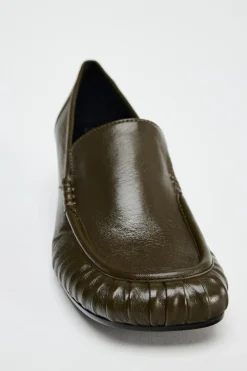 Discount MOCASÍN FRUNCIDO PIEL Mujer Zapatos