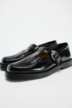 Hot MOCASÍN HEBILLA PIEL Mujer Zapatos