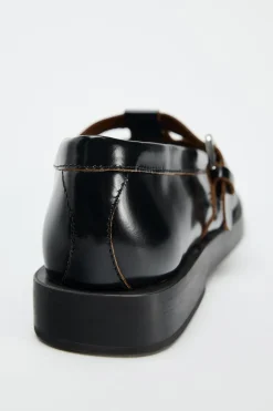 Hot MOCASÍN HEBILLA PIEL Mujer Zapatos