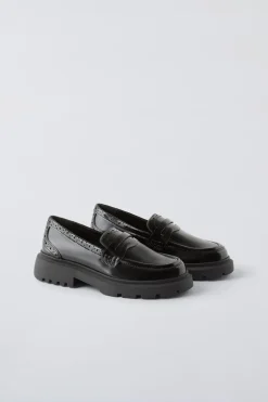 Niños ZARA 6 - 14 Años·Zapatos<MOCASÍN PICADOS