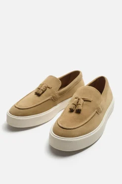 Discount MOCASÍN PIEL BORLAS Hombre Zapatos