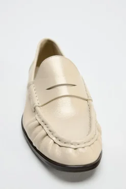 Online MOCASÍN PIEL FRUNCIDO Mujer Zapatos