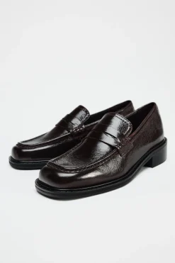 Clearance MOCASÍN PUNTA CUADRADA PIEL Mujer Zapatos