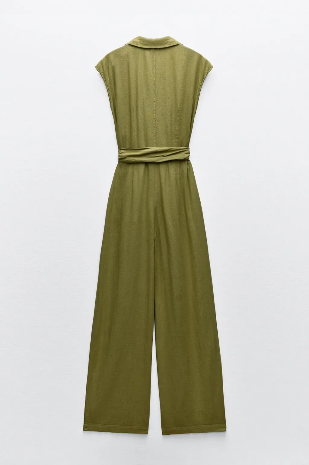 Outlet MONO ANCHO NUDO CON LINO Mujer Vestidos