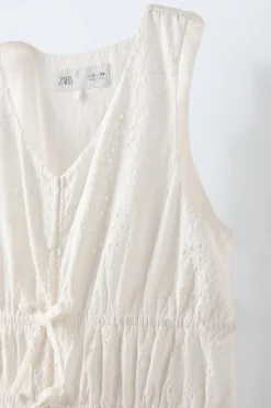 Niños ZARA 6 - 14 Años·Vestidos / Monos<MONO BORDADO