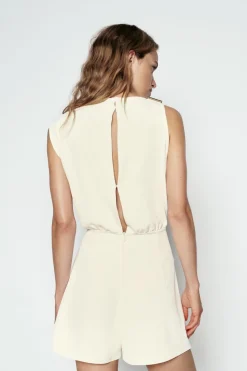 Fashion MONO CORTO APLIQUE DORADO HOMBRO Mujer Vestidos