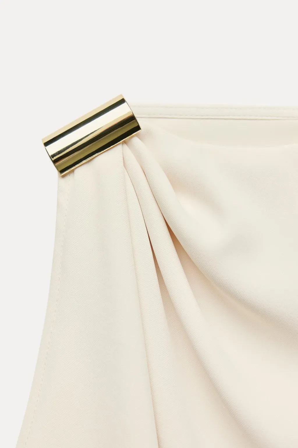 Fashion MONO CORTO APLIQUE DORADO HOMBRO Mujer Vestidos