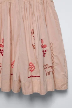 Niños ZARA 6 - 14 Años·Vestidos / Monos<MONO CORTO BORDADOS