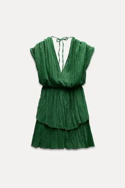 Discount MONO CORTO EFECTO ARRUGADO Mujer Vestidos