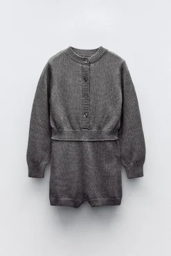 Niños ZARA 6 - 14 Años·Vestidos / Monos|6 - 14 Años·Punto<MONO CORTO PUNTO