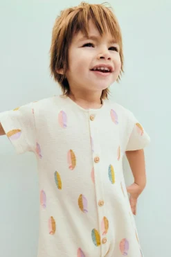 Niños ZARA 6 - 18 Meses·Vestidos / Monos<MONO CORTO TABLAS SURF