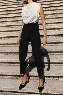 Discount MONO CREPE COMBINADO CINTURÓN Mujer Vestidos