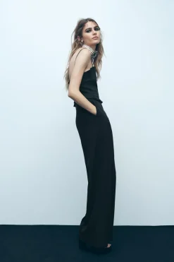 Best MONO CREPE PERNERA ANCHA Mujer Vestidos