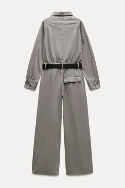 Clearance MONO LARGO CINTURÓN ZW COLLECTION Mujer Vestidos