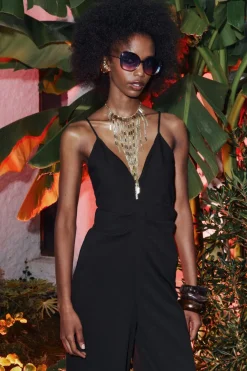 Discount MONO LARGO CREPE Mujer Vestidos