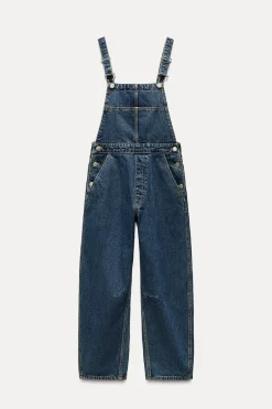 Hot MONO LARGO DENIM TRF BAGGY Mujer Vestidos