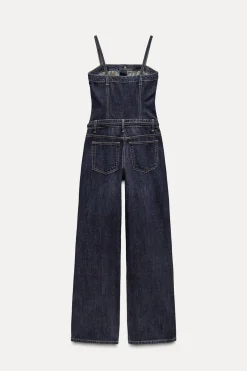 Outlet MONO LARGO DENIM TRF CINTURÓN Mujer Vestidos