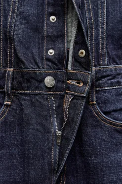 Outlet MONO LARGO DENIM TRF CINTURÓN Mujer Vestidos