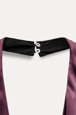 Fashion MONO LARGO HALTER FRUNCE Mujer Vestidos