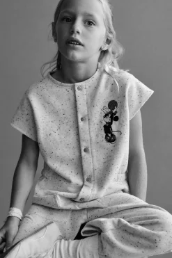 Niños ZARA 1½ - 6 Años·Vestidos / Petos|1½ - 6 Años·Pantalones<MONO LARGO MINNIE MOUSE SPORTS © DISNEY