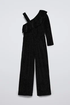 Niños ZARA 6 - 14 Años·Vestidos / Monos<MONO LARGO VELOUR BRILLO