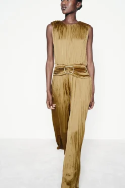 New MONO SATINADO HEBILLA Mujer Vestidos