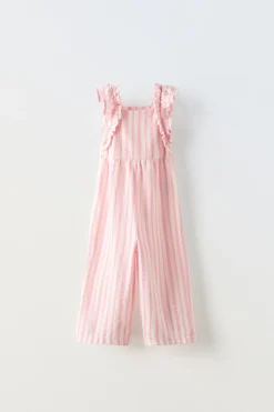 Niños ZARA 1½ - 6 Años·Vestidos / Petos|1½ - 6 Años·Pantalones<MONO VOLANTES Y RAYAS