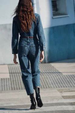 Hot MONO Z1975 LARGO DENIM Mujer Vestidos