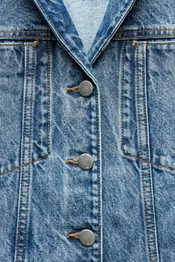 Hot MONO Z1975 LARGO DENIM Mujer Vestidos