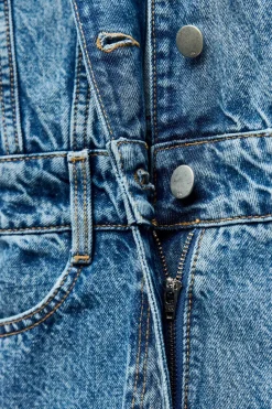 Hot MONO Z1975 LARGO DENIM Mujer Vestidos