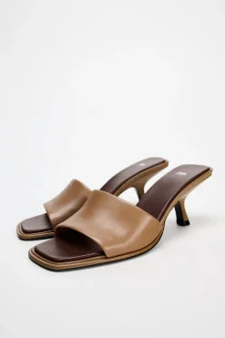 Fashion MULE TACÓN PIEL Mujer Zapatos