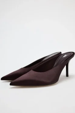 Fashion MULE TACÓN SATINADO Mujer Zapatos