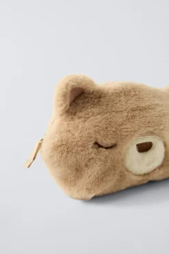 Niños ZARA 1½ - 6 Años·Accesorios|6 - 14 Años·Accesorios<NECESER OSITO EFECTO PELO